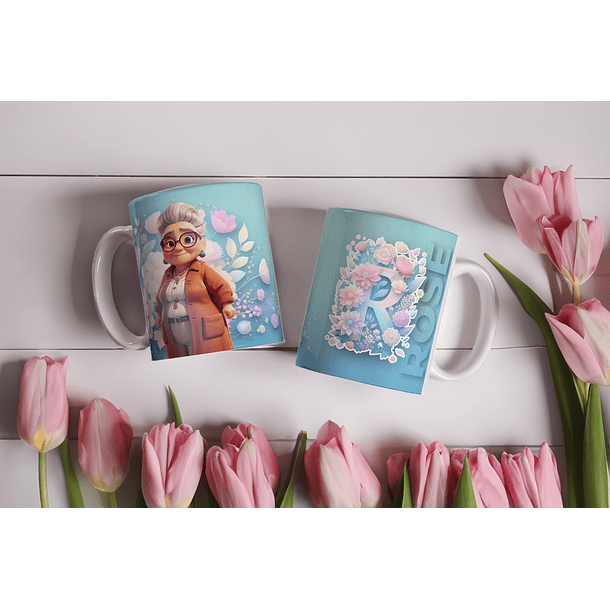 Artes para Caneca Alfabeto com Avatares em CorelDraw 6