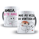 18 Artes Caneca Flork Amigas Editável Corel Draw + Png 5