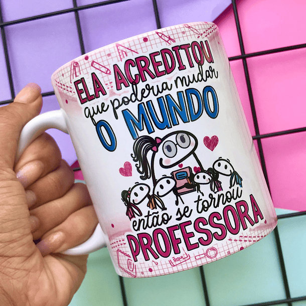 25 Artes Caneca Flork Dia dos Professores Arquivos Editáveis Pdf  5