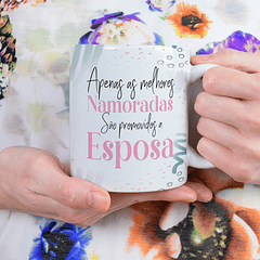 Arte Caneca Apenas As Melhores Namoradas São Promovidas a Esposa Arquivo Png