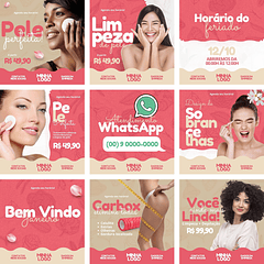 Pack Canva Estética Templates Editáveis 33 Artes + Bônus