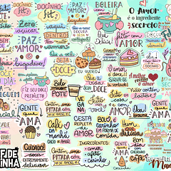 Kit Digital Lettering Frases Confeitaria Cozinheira Arquivos sem fundo Png