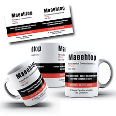 4 Arte para Caneca Remédio Dia das Mães Arquivo em Jpg