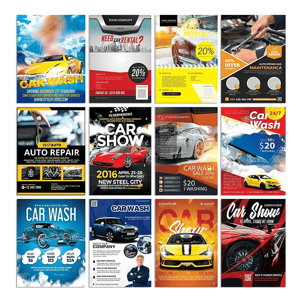 70 Artes Flyers Panfleto de Carro Editáveis Photoshop 3
