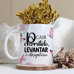 5 Arte para Caneca Borboleta Frases Superação Motivacional Arquivo Editável