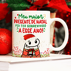 Arte Caneca Meu Maior Presente De Natal Foi Ter Sobrevivido A Esse Ano! Arquivo Png 1