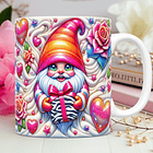 30 Artes para Caneca Dia dos Namorados 3D Gnomos Love 3d Arquivos Png 4