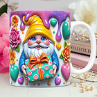 30 Artes para Caneca Dia dos Namorados 3D Gnomos Love 3d Arquivos Png 5
