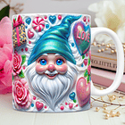 30 Artes para Caneca Dia dos Namorados 3D Gnomos Love 3d Arquivos Png 6