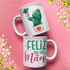 25 Artes para Caneca e Azulejo Dia das Mães Cactos Arquivo em Jpg 