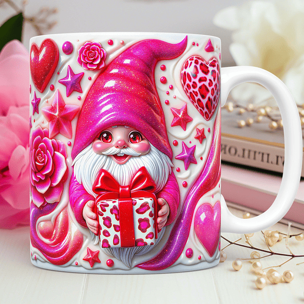 30 Artes para Caneca Dia dos Namorados 3D Gnomos Love 3d Arquivos Png 7