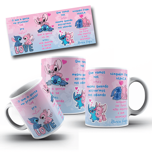 Artes Caneca O que a Gente Vai Prometer Um Para o Outro Stitch Arquivos Png 