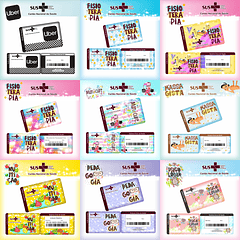 26 Artes para Cartão SUS Profissões Arquivo em Png