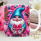 30 Artes para Caneca Dia dos Namorados 3D Gnomos Love 3d Arquivos Png 9
