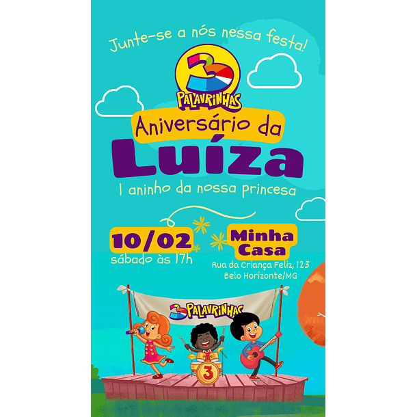 Pack Canva Convites Infantis Templates Editáveis 20 Artes 4