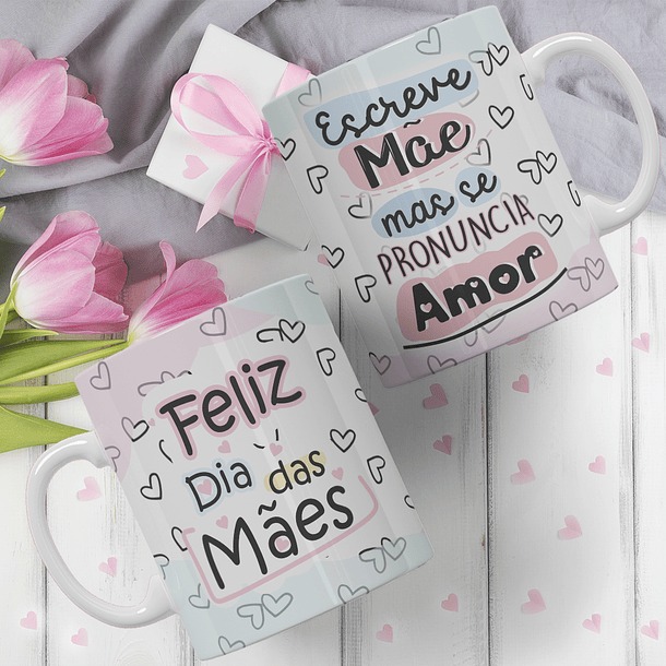44 Artes para Caneca, Azulejo e Camisa Dia das Mães Arquivo Editável 11