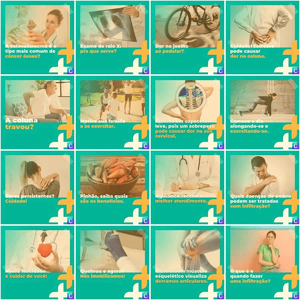 Pack Canva Clinicas Medica Templates Editáveis 200 Artes + Legendas 11