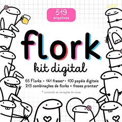 Kit Digital Flork Bento Memes sem fundo 519 Arquivos Png