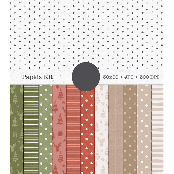 Kit Digital Então é Natal Aquarelados Arquivos em Png   6