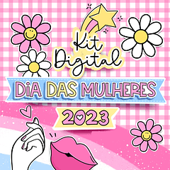 Kit Digital Dia das Mulheres Completo em Png 