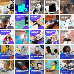 Pack Canva Assistência Técnica de Celular 3.0 Templates Editáveis 100 Artes + Bônus