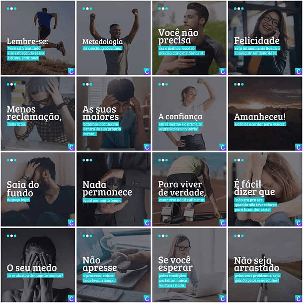 Pack Canva Coach Templates Editáveis 200 Artes + Legendas 10