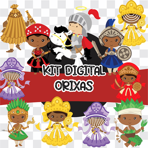 Kit Digital Orixás em Arquivo Png 1