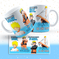 Arte para Caneca Céu Azul Naruto em Jpg  