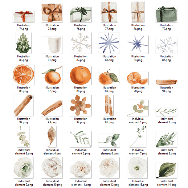 Kit Digital Natal Animais e Outros Arquivos em Png 8