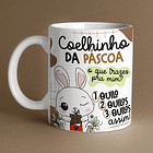 Arte Caneca Coelhinho da Páscoa O que Trazes Pra Mim 1 Quilo 2 Quilos 3 Quilos Assim!  Arquivo Png 2