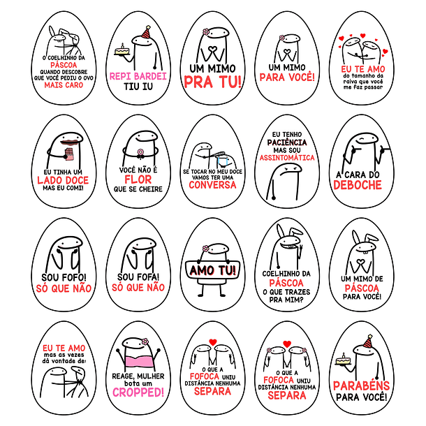 Artes para Papel Arroz Flork Ovo de Páscoa Arquivos Png 3