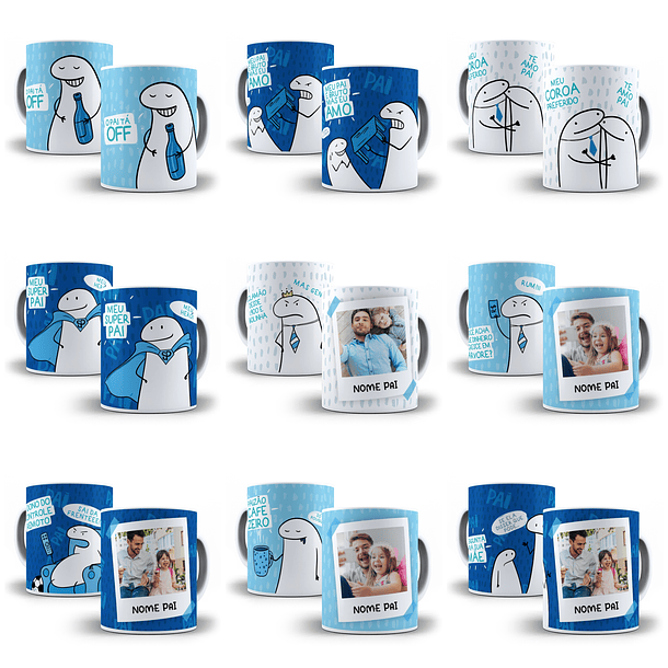 26 Artes Caneca Flork Dia dos Pais Arquivos Png 2