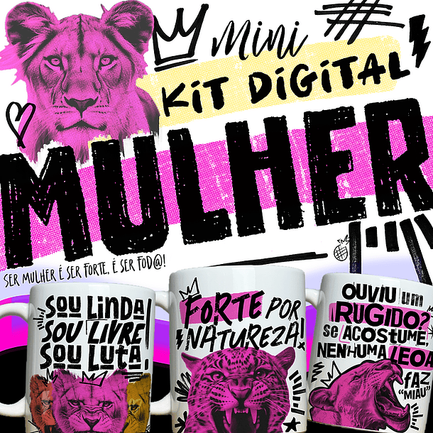 8 Artes para Caneca Mulheres Arquivos em Jpg  1