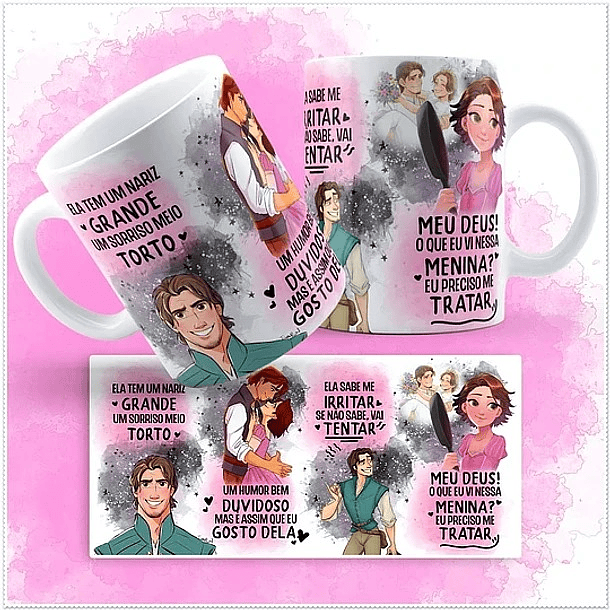 2 Arte para Caneca Sorriso Torto - Ele Tem Um Nariz Grande Um Sorriso Meio Torto Versão 2.0 1