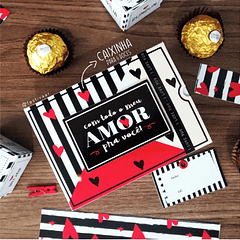 Arquivos de Corte Caixa Envelope + Caixa de Doces Dia dos Namorados em Studio