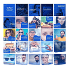 130 Artes para Óticas Mídias Sociais Editáveis Photoshop + Png 1