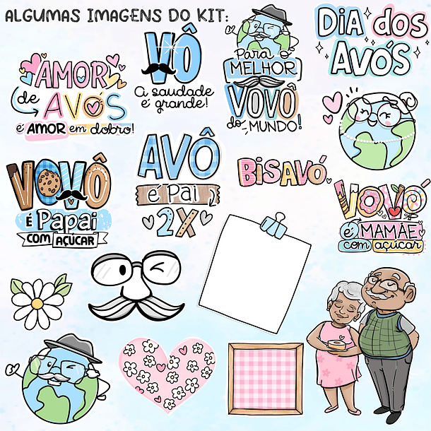 Kit Digital Dia dos Avós Arquivos Png   2