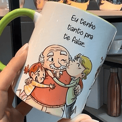 Arte Caneca Eu Tenho Tanto pra te falar... Roberto Carlos