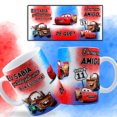 Artes Caneca Meu Miô Amigo Carro McQueen em Jpg