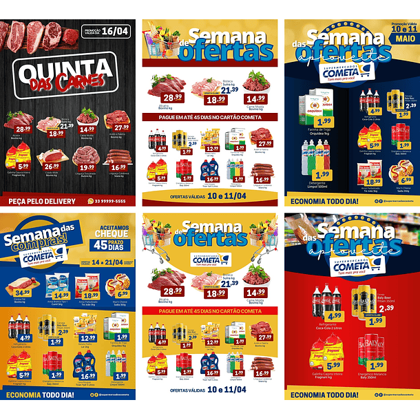 Pack Canva Encartes Supermercado Templates Editáveis 20 Artes 3