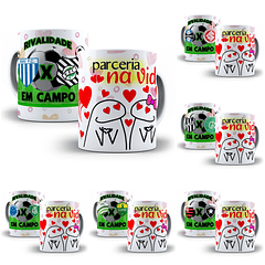 38 Artes para Caneca Times Dia dos Namorados Rivalidade em Corel Draw