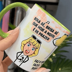 Arte Caneca Bola Aê, Brisa AÊ Que Hoje a noite é do Prazer