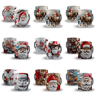 42 Artes para Caneca Papai Noel 3d Arquivo em Jpg   5