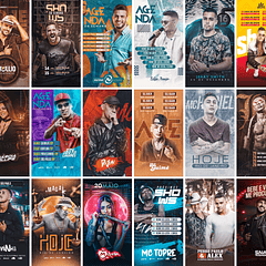 40 Artes Mídias Sociais Agendas Festa Eventos Show Editáveis Photoshop