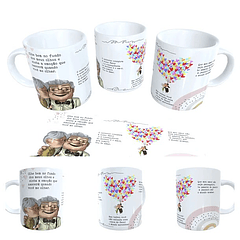 Arte Caneca Olhe bem no fundo dos meus olhos e sinta a emoção... Up Nas Alturas