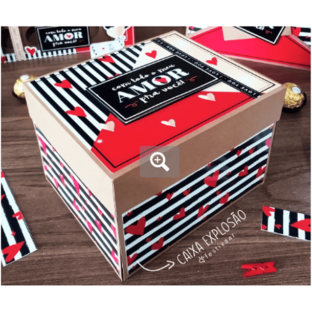 Arquivos de Corte Caixa Explosão Dia dos Namorados em Studio 1