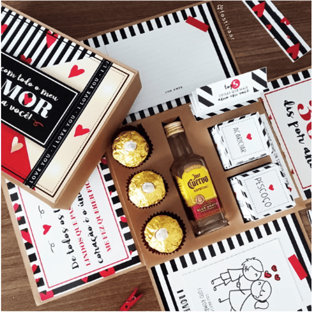 Arquivos de Corte Caixa Explosão Dia dos Namorados em Studio 2