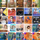 Pack Canva Óticas Oftalmologista Templates Editáveis 340 Artes + Bônus 3