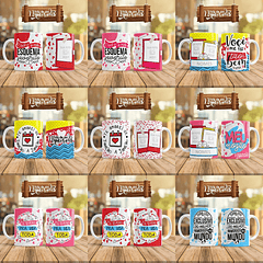 Pacote Sublimação Artes para Caneca Dia dos Namorados 5.0 Arquivos