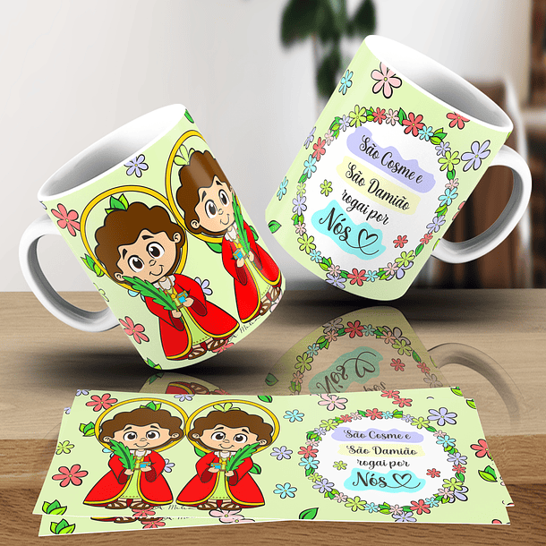 20 Artes para Caneca Santinhos Religião Arquivo em Jpg 8